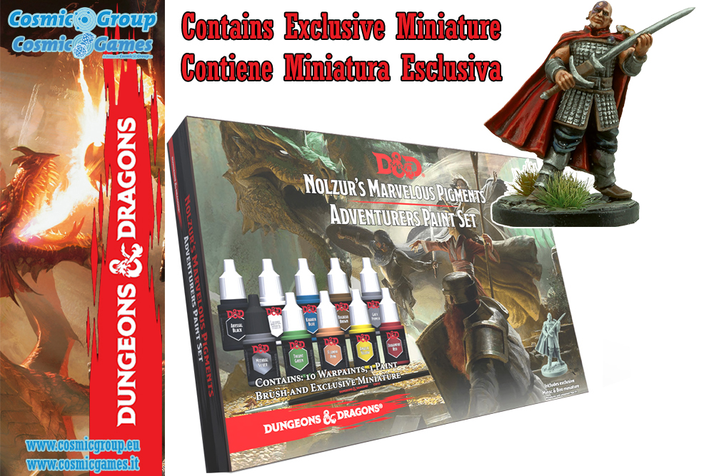 ARMY Dungeons &amp; Dragons Nolzur Adventurer Paint Set Colori