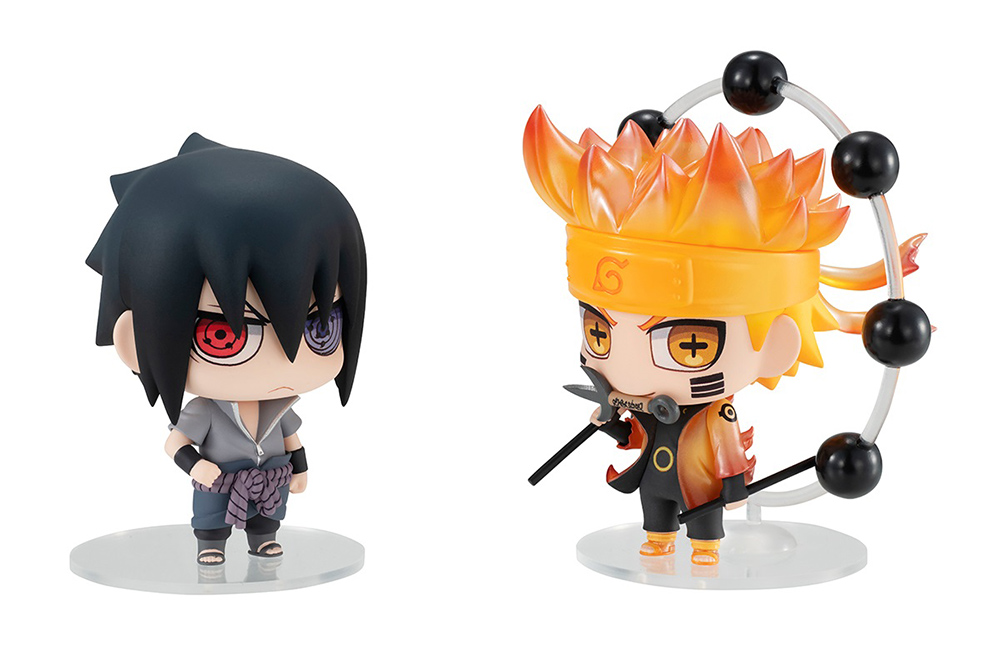 MEGAHOUSE - Naruto&amp;Sasuke Naruto Chimi Mega Buddy Series 7 cm Mini Figure