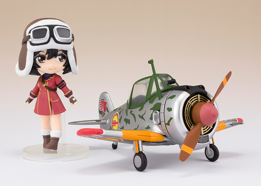 BANDAI Kylie &amp; Hayabusa Kotobuki Squadron 13 cm Mini Figure