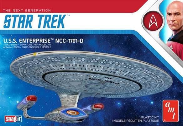 AMT Star Trek Uss Enterprise D Snap 27 cm Model Kit