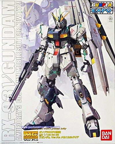 Bandai Model kit Gunpla Gundam MG Gundam RX-93 Nu Ver.Ka Mechanic Clear 1/100