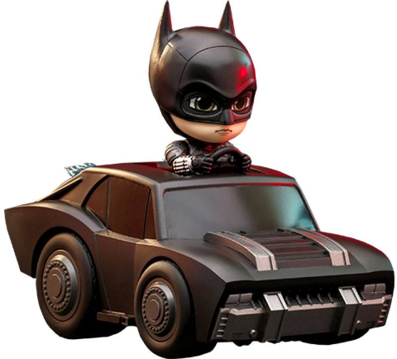 The Batman Figure Cosbaby Mini Batman & Batmobile 12 Cm HOT TOYS