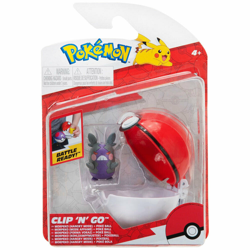 Pokemon Clip 'N' Go - Morpeko E Poke Ball (5 cm)