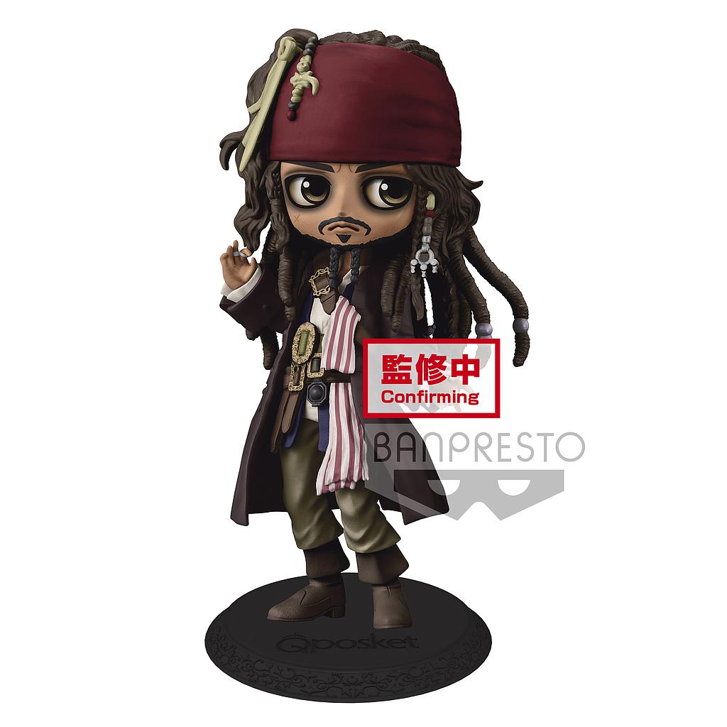 BANPRESTO Jack Sparrow Pirati Dei Caraibi Q Posket Version A 14 cm Figure