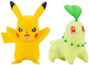Pokemon - Chikorita E Pikachu (Battle Figure 2 Pack, 5 cm)