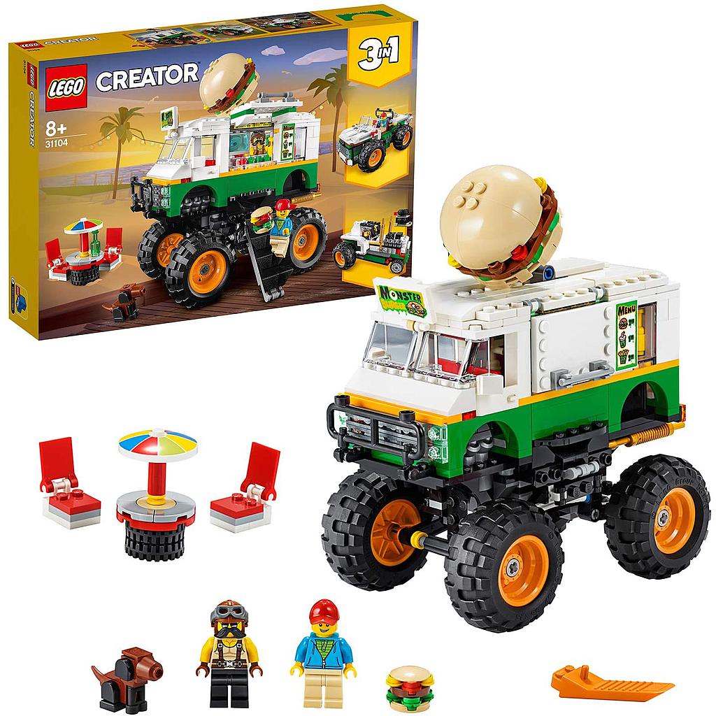 LEGO Monster Truck degli Hamburger LEGO Creator 31104