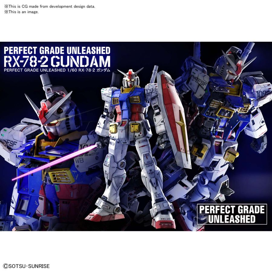 Bandai Model kit Gunpla Gundam PG Gundam RX-78-2 Unleashed 1/60