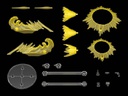 BANDAI Customize Action Effect Yellow Accessory Set 30 Minute Missions 1/144 Accessori Model Kit