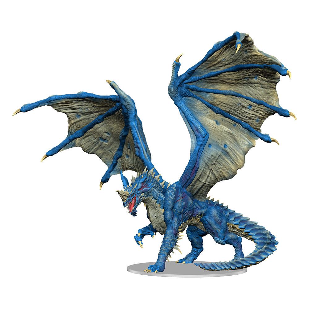 WIZKIDS Dungeons &amp; Dragons Icons Of The Realms Premium Miniature Pre-Painted Adult Blue Dragon Figure