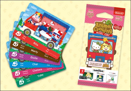 Amiibo Cards Sanrio Collaboration Pack di Animal Crossing New Horizon