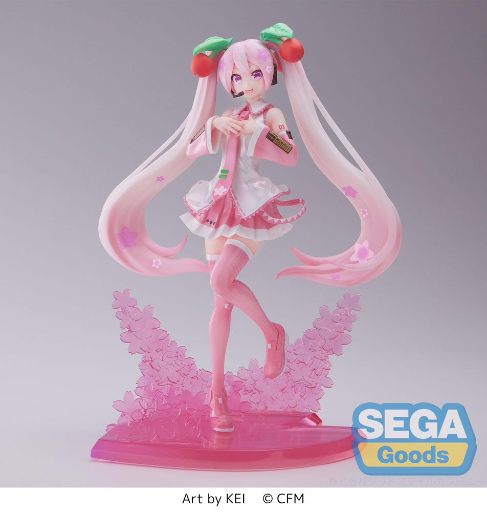 Hatsune Miku Figure Sakura Miku Luminasta 2023 21 Cm SEGA