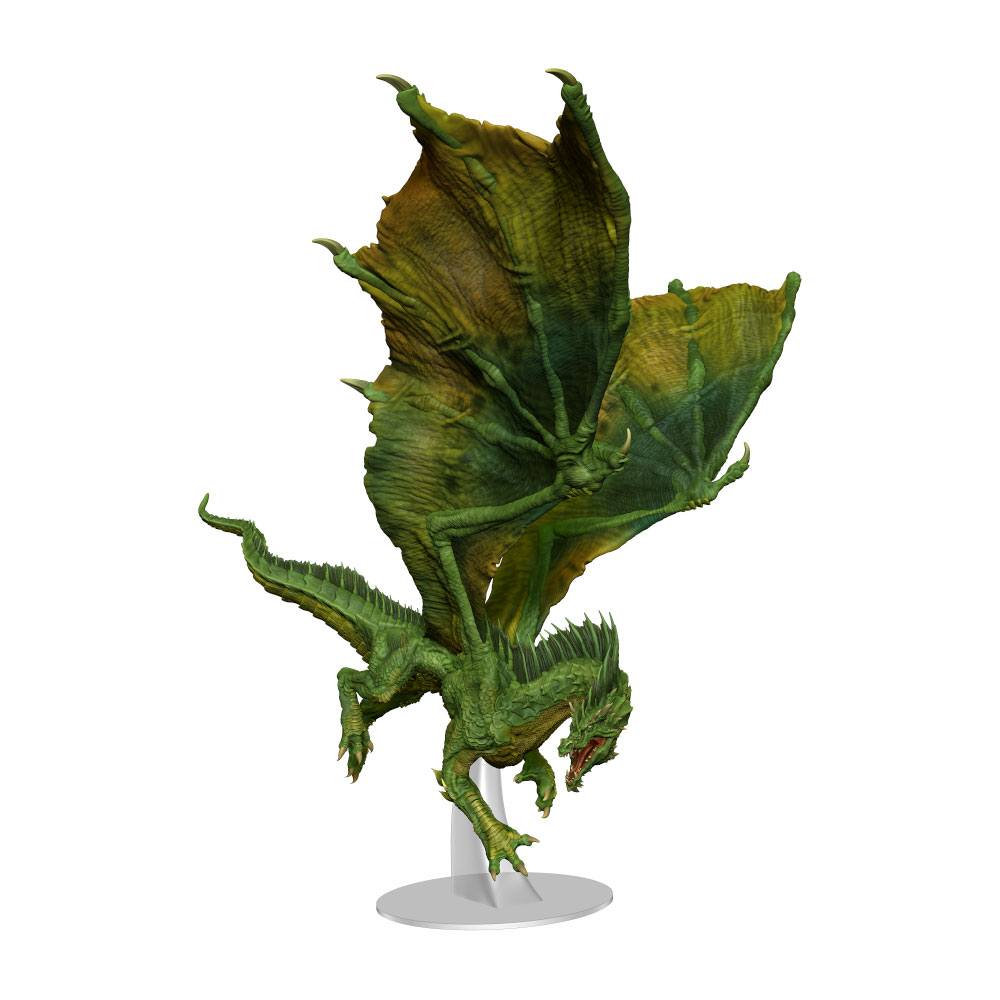 WIZKIDS Dungeons &amp; Dragons Icons Of The Realms Premium Miniature Adult Green Dragon Figure