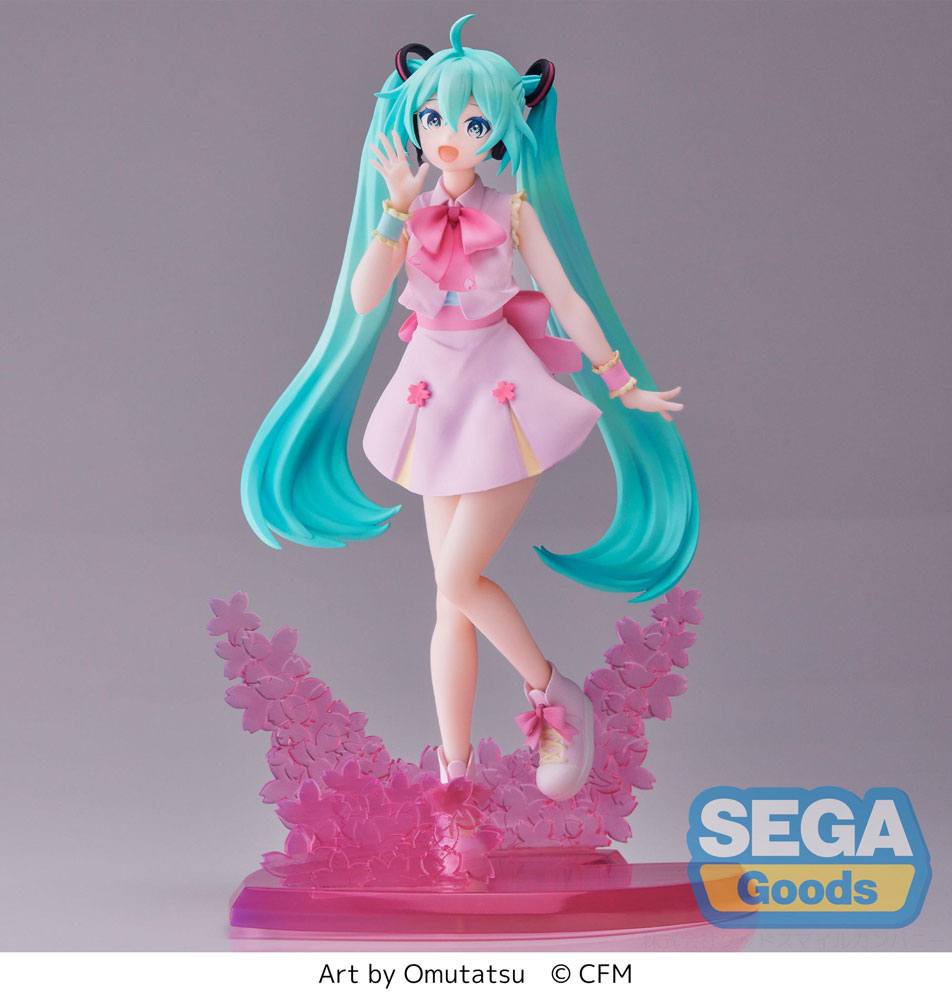 Hatsune Miku Statua Sakura Miku Omutatsu Version Luminasta 21 Cm Sega