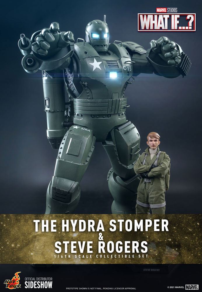 What if Action Figure Steve Rogers &amp; Hydra Stomper 56 Cm HOT TOYS