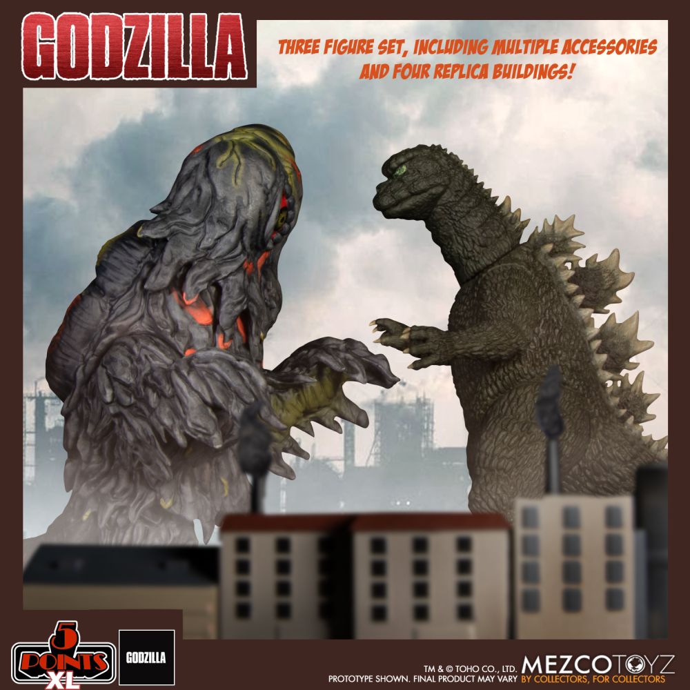 Godzilla Action Figures Godzilla vs Hedorah Box Set 12 Cm MEZCO