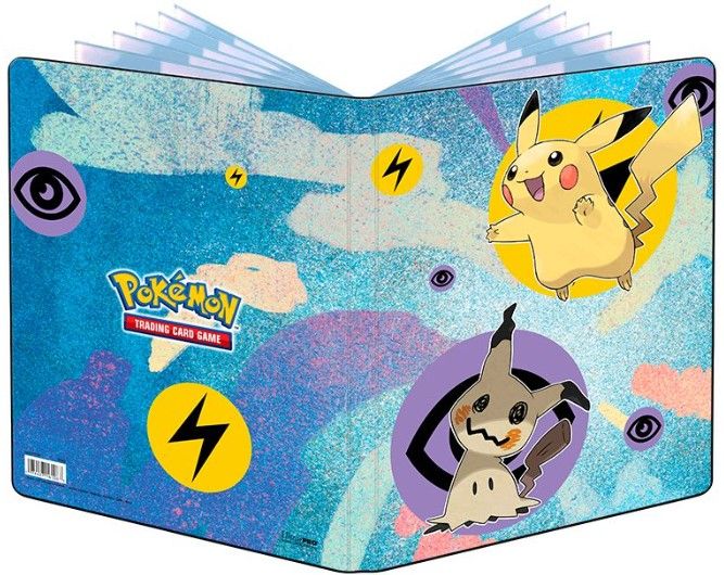 Pokemon Album Pikachu e Mimikyu 9 Tasche 10 Pagine