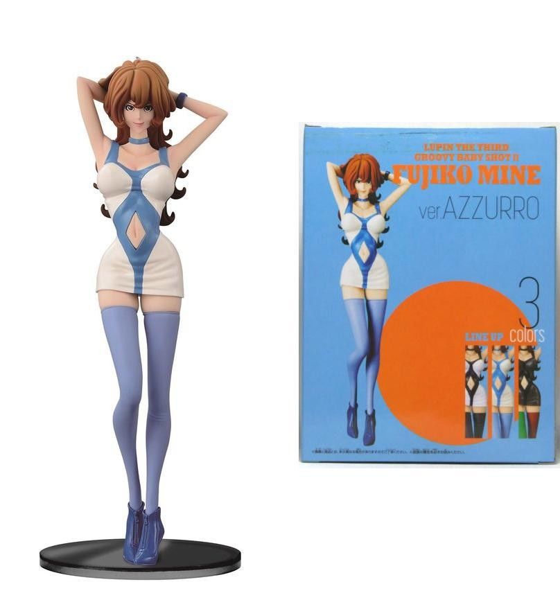 BANPRESTO Fujiko Mine ver. Azzurro Lupin the Third Groovy Baby Shot 2 25 cm Figure