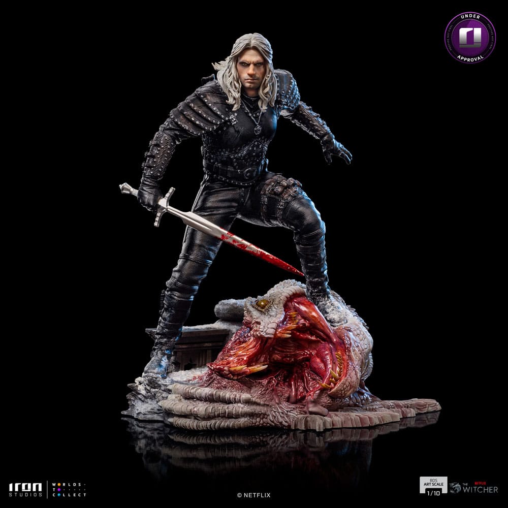 The Witcher Statua Geralt Di Rivia BDS Art Scale 1/10 33 cm Iron Studios