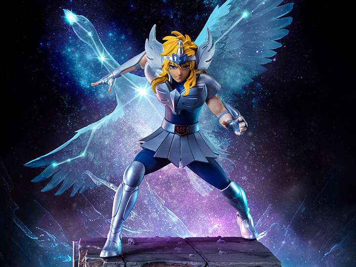 Saint Seiya Statua Cygnus Hyoga 19 Cm Iron Studios