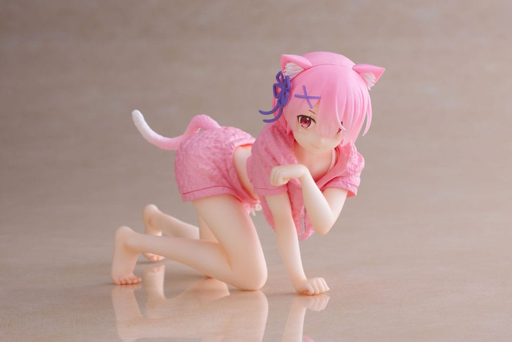 Re:Zero Precious - Desktop Cute Ram Cat Roomwear Version (13 cm)