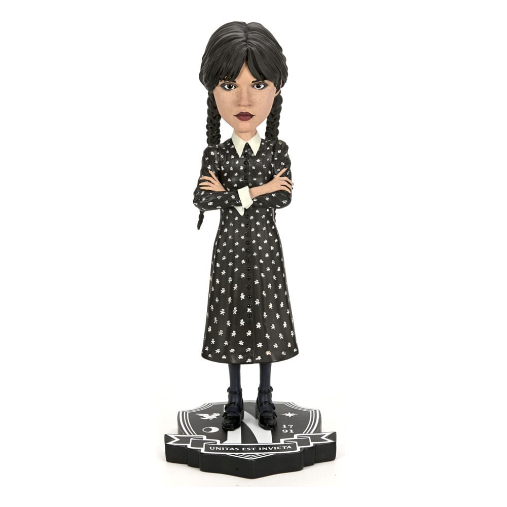 Wednesday Statua Wednesday Addams Head Knocker Bobble-Head 21 Cm Neca