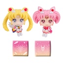 Sailor Moon Cosmos Look Up Statue Eternal Sailor Moon & Eternal Sailor Chibi 11 cm