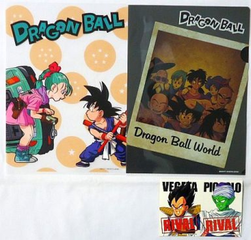 Dragon Ball Raccoglitore A4 Goku e Bulma Ichiban Kuji Dragonball Z World Prize Lot G BANPR