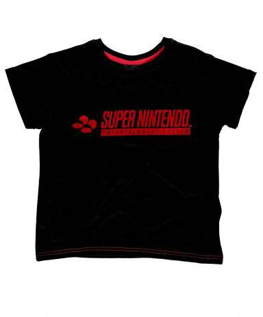 DIFUZED TSHIRT Logo Super Nintendo Donna Corta 