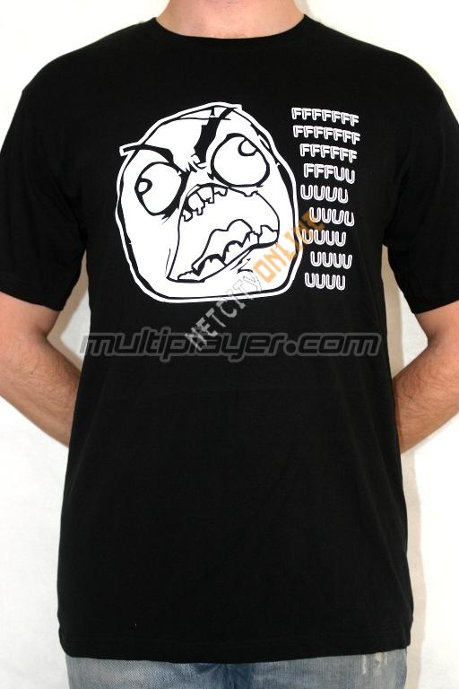 Fuuuuu Meme: T-Shirt Black Taglia S