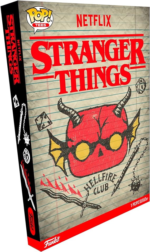 Funko Pop! & Tee Stranger Things - Hellfire Club (Taglia XL)