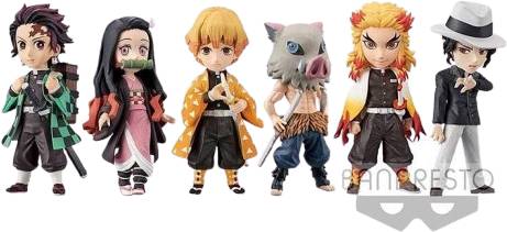 Demon Slayer Kimetsu No Yaiba - World Collectable Figures (Set 6 Pezzi, 7 cm)