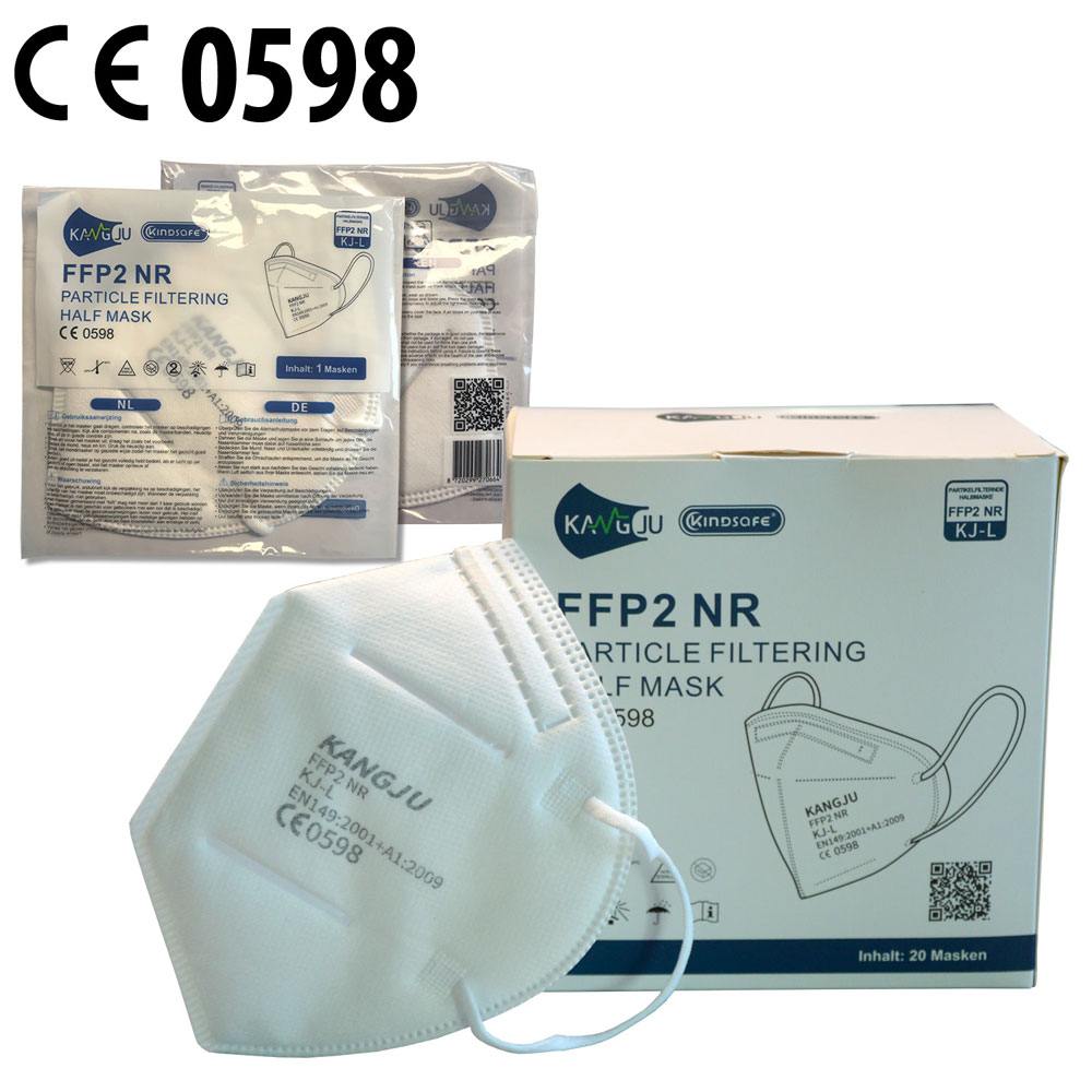 Mascherina respiratoria Kangju FFP2 NR CE0598 20 pezzi