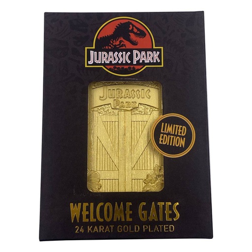 Jurassic Park - Card Placcata Oro (Entrance Gates)