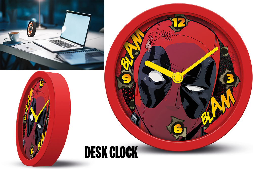 Orologio da Scrivania Deadpool Blam Blam Pyramid International