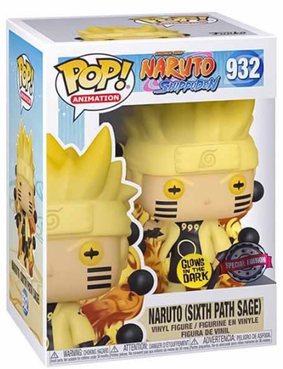 Funko Pop! Naruto Shippuden - Naruto Six Path Sage (Glow in the Dark, 9 cm)