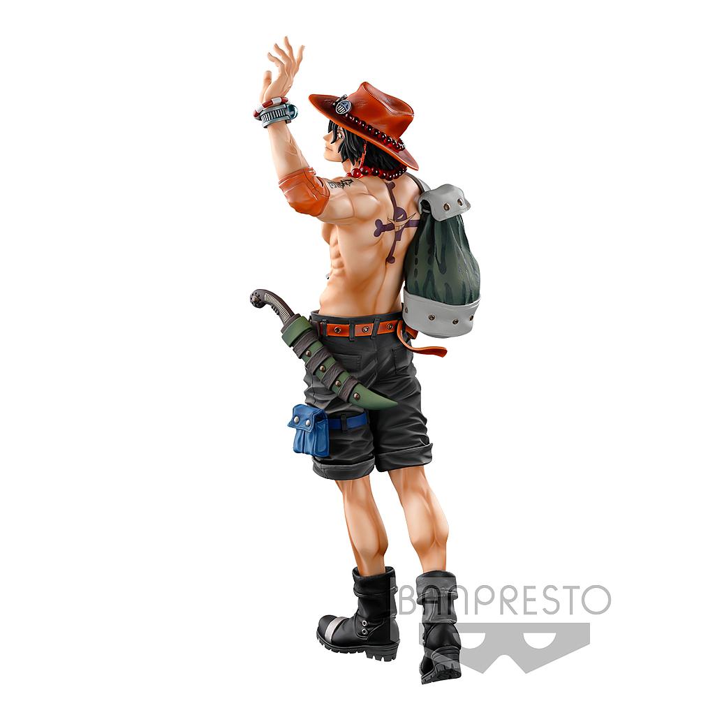 BANPRESTO Portgas D Ace The Brush World Figure Colosseum 3 Super Master Stars Piece One Pi