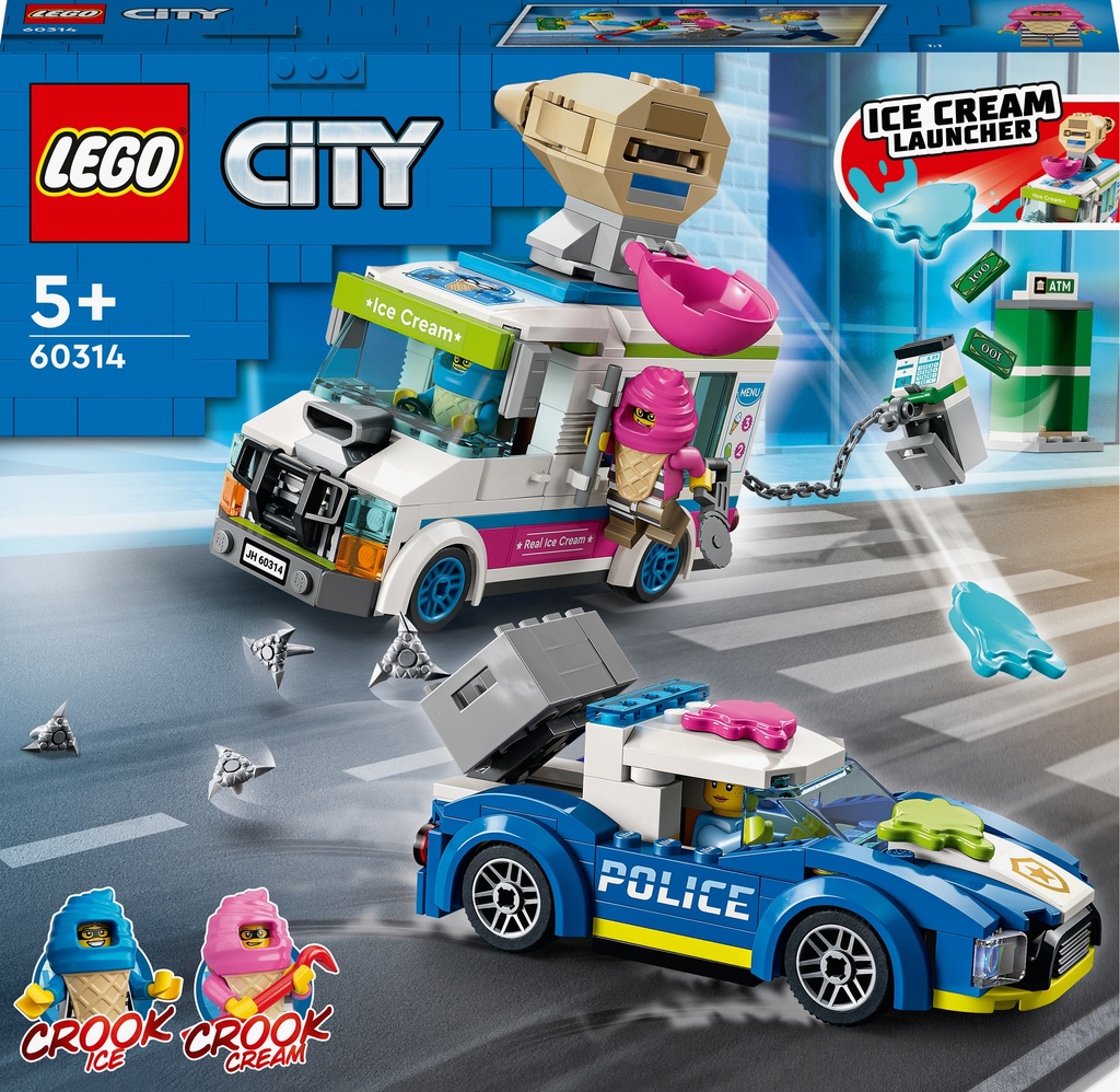 Lego City - Il Furgone Dei Gelati E L'Inseguimento Della Polizia