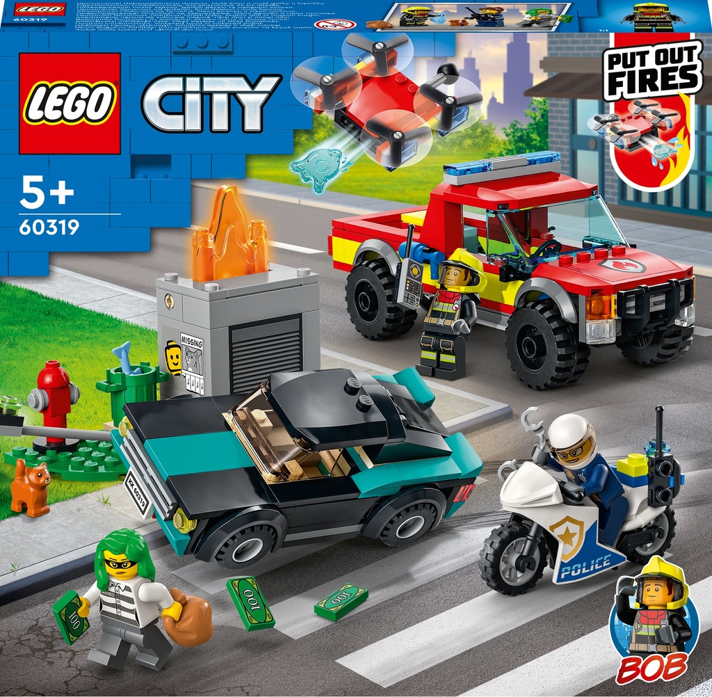 Lego City - Soccorso Antincendio E Inseguimento Della Polizia