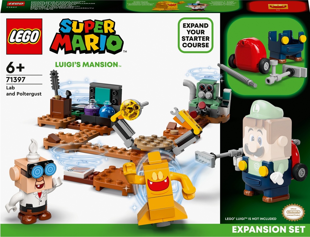 Lego Super Mario - Laboratorio E Poltergust Di Luigi's Mansion (Espansione)