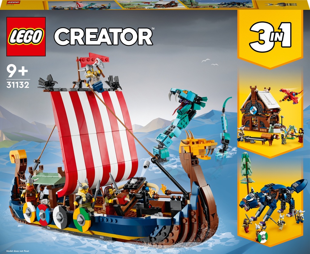 Lego Creator - Nave Vichinga E Jormungandr