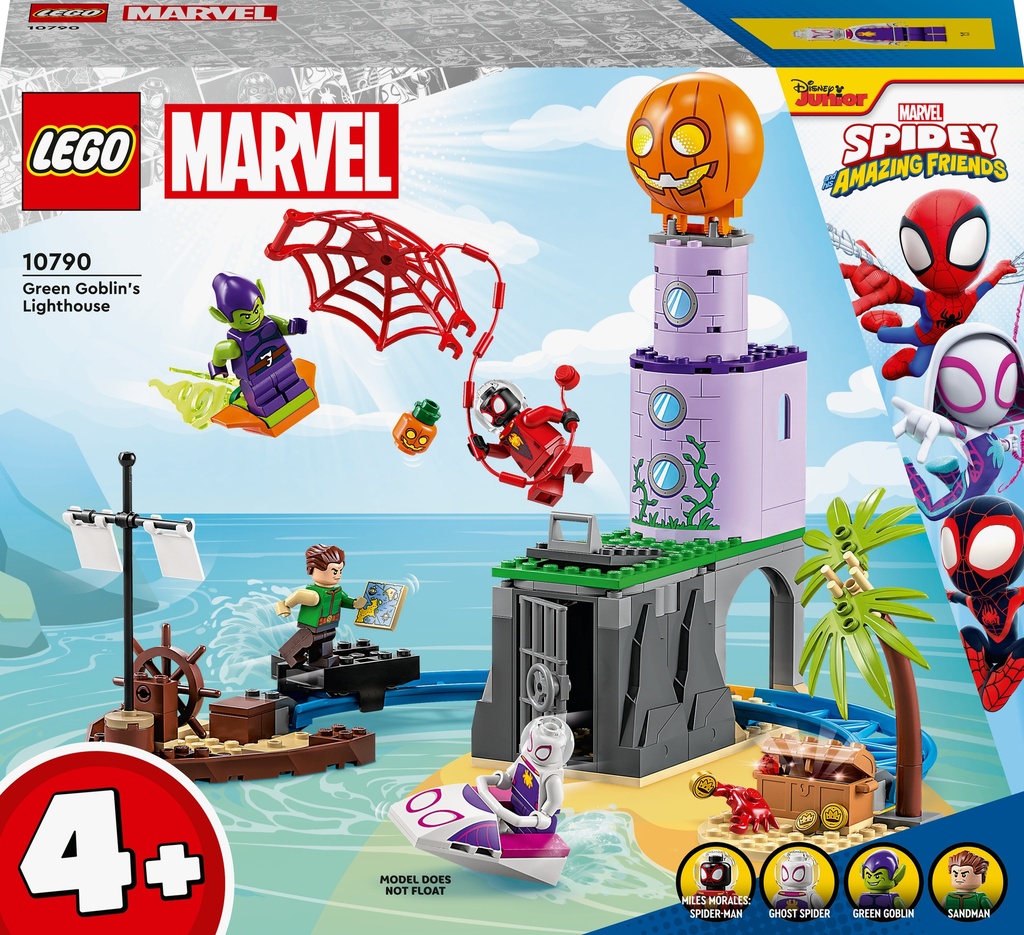 Lego Spidey Amazing Friends - Team Spidey Al Faro Del Goblin