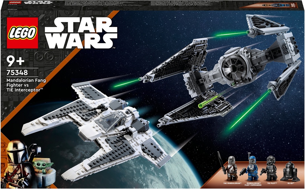 Lego Star Wars - Fang Fighter Mandaloriano vs TIE Interceptor