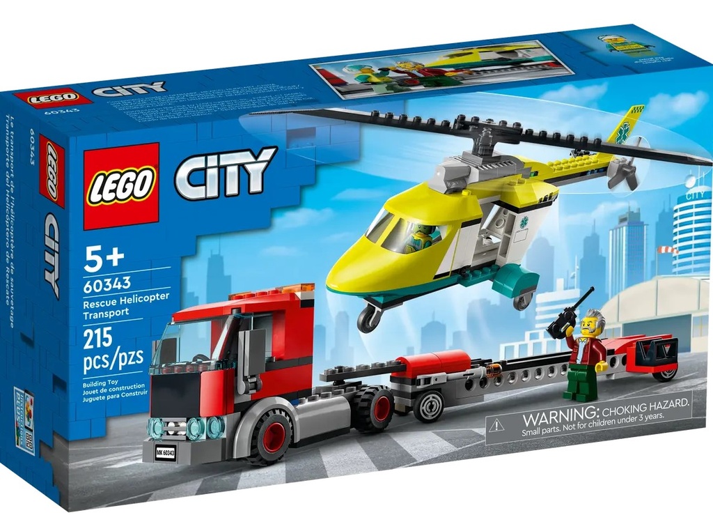 LEGO City - Trasportatore di Elicotteri di Salvataggio