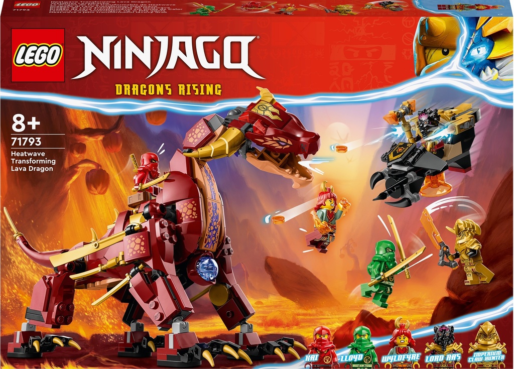 Lego Ninjago - Dragone Di Lava Transformer Heatwave