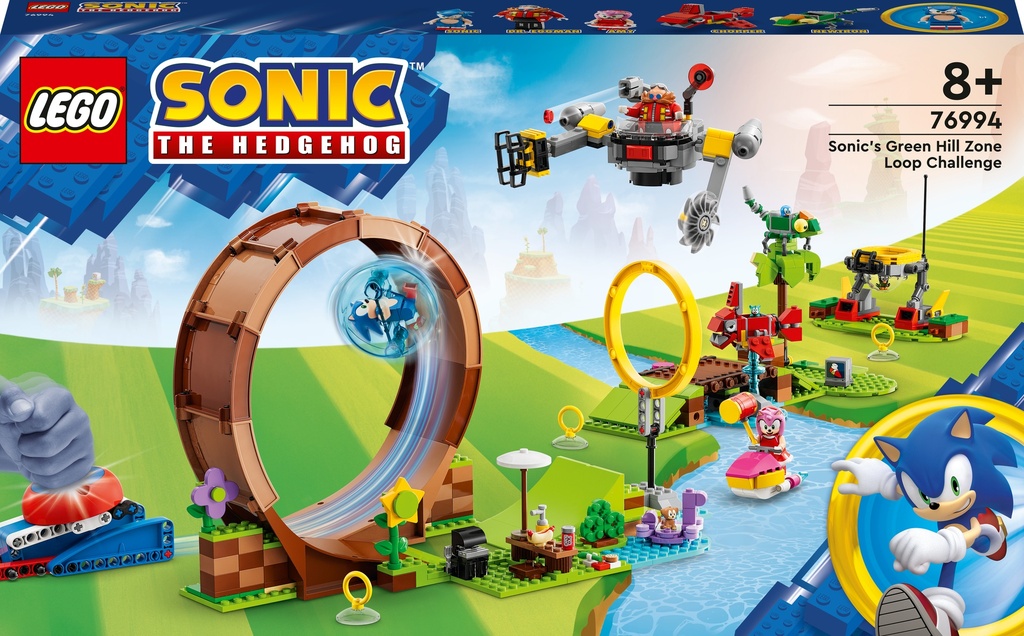 Lego Sonic The Hedgehog - Sfida Del Giro Della Morte Nella Green Hill Zone Di Sonic