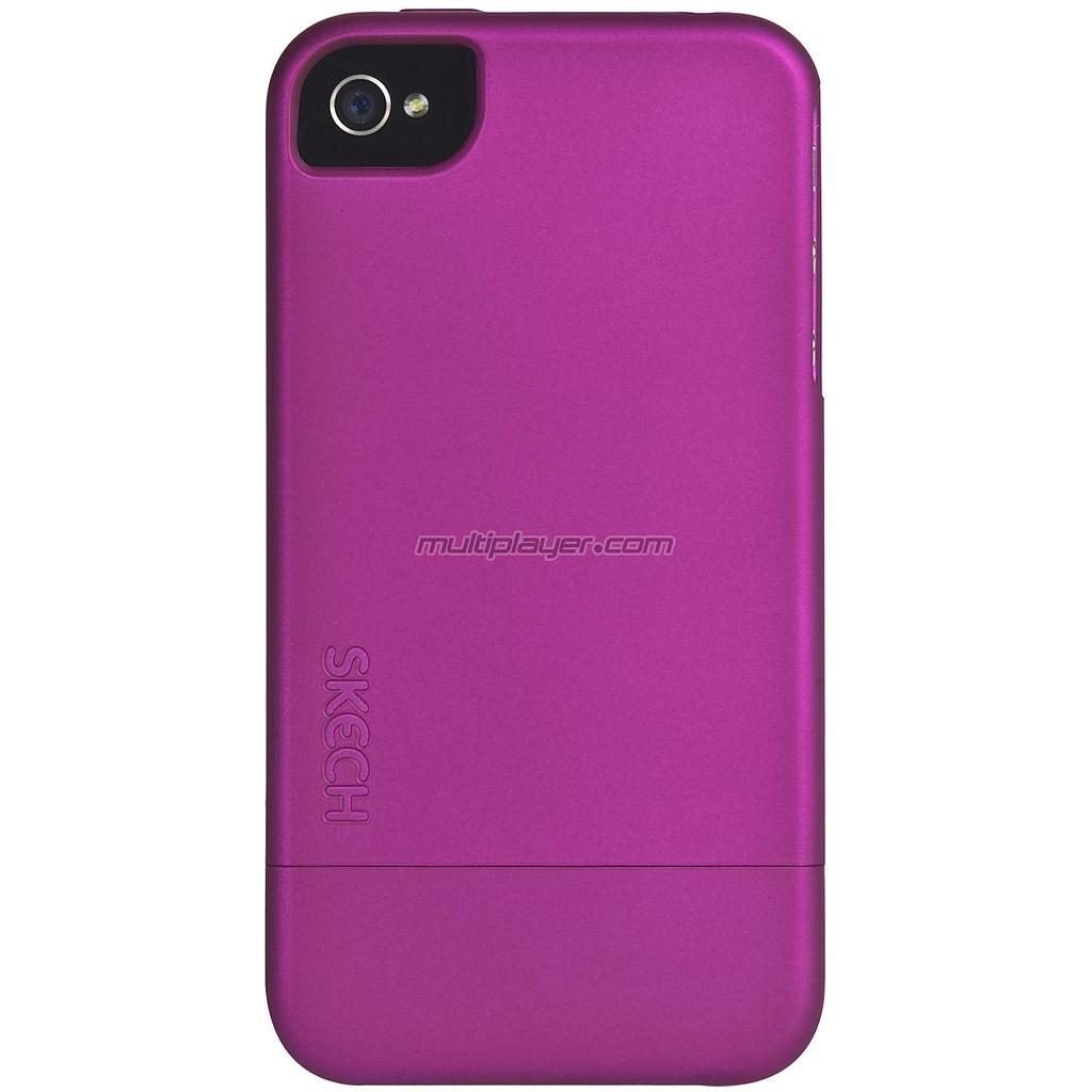 SKECH - Custodia per iPhone 4S - Hard Rubber - Purple