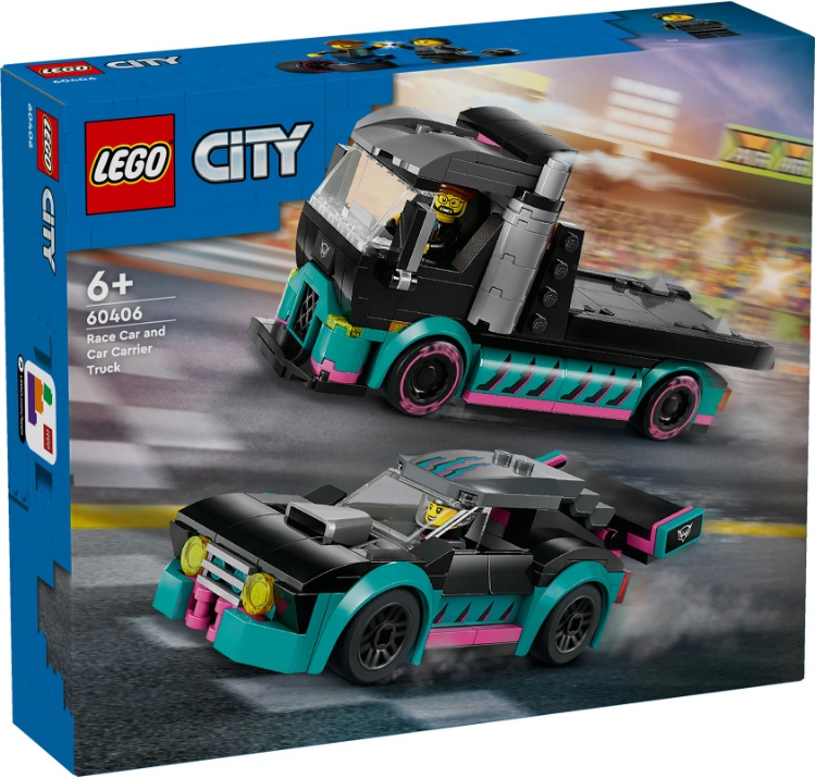 Lego City - Auto Da Corsa E Trasportatore