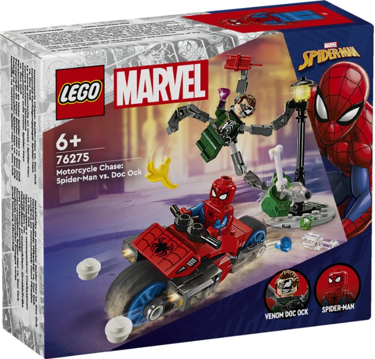 Lego Marvel - Inseguimento Sulla Moto Spider-Man Vs. Doc Ock