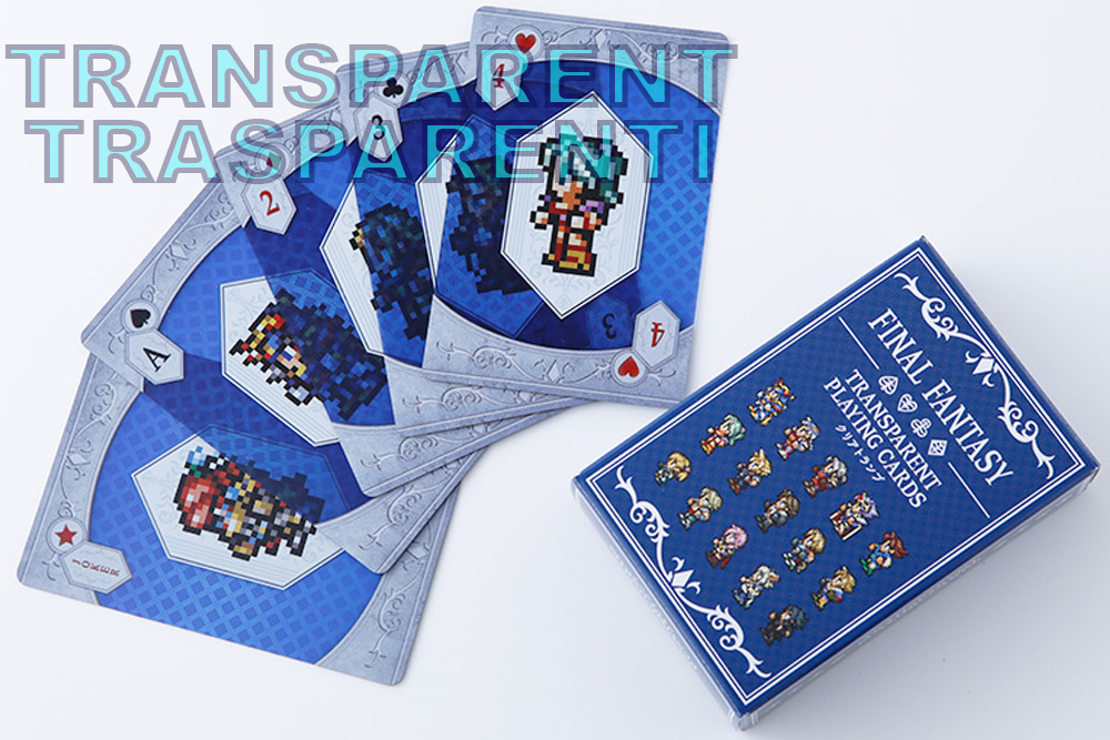 SQUARE ENIX - Final Fantasy Carte da Poker Trasparenti