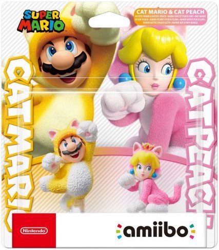 Amiibo Super Mario - Mario Gatto & Peach Gatto